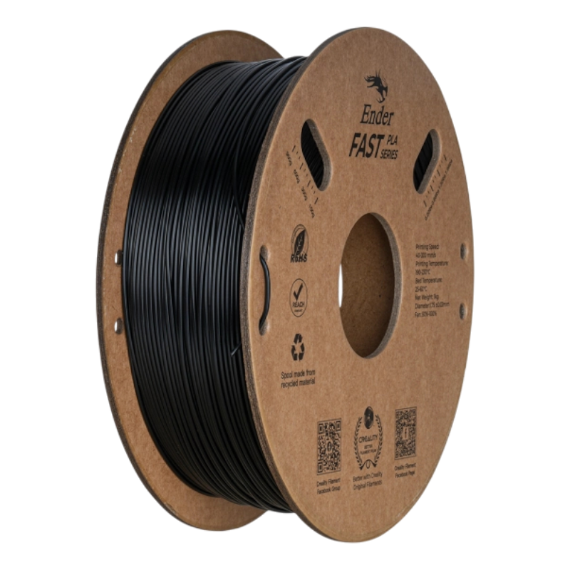 Філамент (пластик) для 3D принтера CREALITY Fast PLA 1кг, 1.75мм, чорний (3301010398)